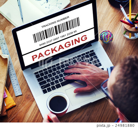 Bar Code Order Tracking Number Concept 24981880