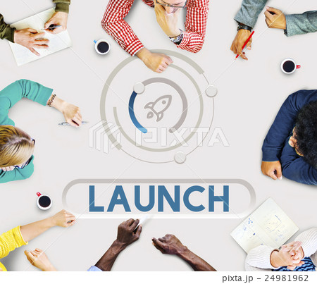 Start Up Business Rocket Ship Graphic Concept 24981962