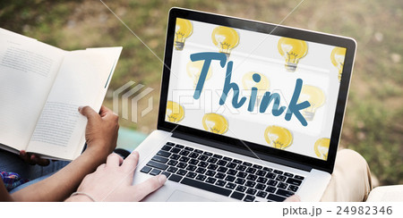 Think Thinking Thoughful Inspiration Attractive Concept Think Thinking Thoughful Inspiration Attractive Concept 24982346