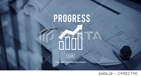 Business Progress Report Graph Concept Business Progress Report Graph Concept 24982746