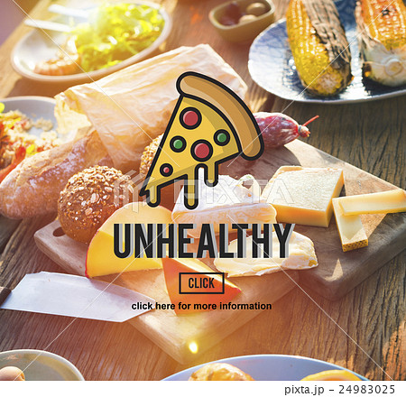 PIzza Slice Junkfood Obesity Calories Concept 24983025
