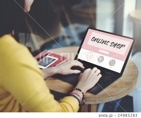 Online Shop Buy Internet Shopping Store Concept Online Shop Buy Internet Shopping Store Concept 24983283