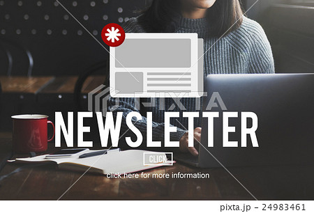 News Newsletter Announcement Update Information Concept 24983461