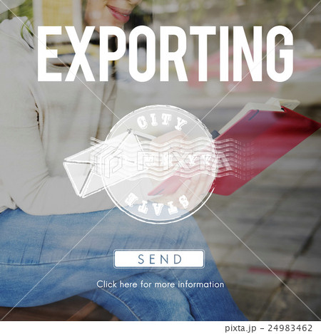 Postal Post Delivery Stamp Graphic Concept 24983462