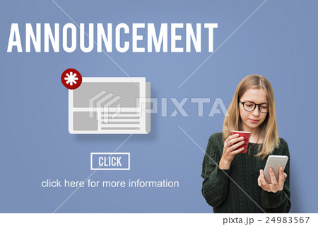 Announcement Hot News Newsletter Daily Concept Announcement Hot News Newsletter Daily Concept 24983567
