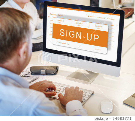Online Application Registration Form Graphics Concept Online Application Registration Form Graphics Concept 24983771
