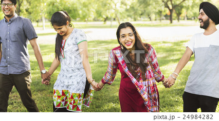 Indian Ethnicity Friendship Togetherness Concept 24984282