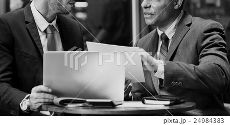 Business Meeting Discussion Laptop Concept Business Meeting Discussion Laptop Concept 24984383