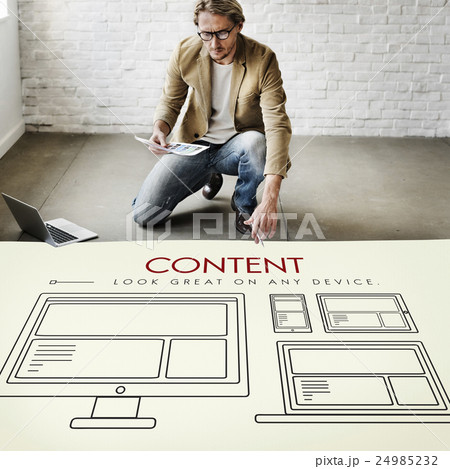 Responsive Design Layout Connection Content Concept 24985232