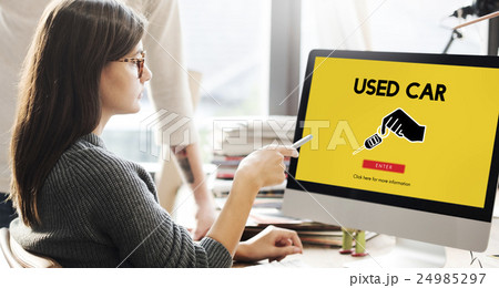 Car Rental Used Car Transportation Vehicle Concept 24985297
