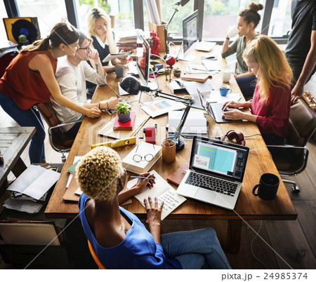 African Descent Brainstorming Working Workplace Concept African Descent Brainstorming Working Workplace Concept 24985374