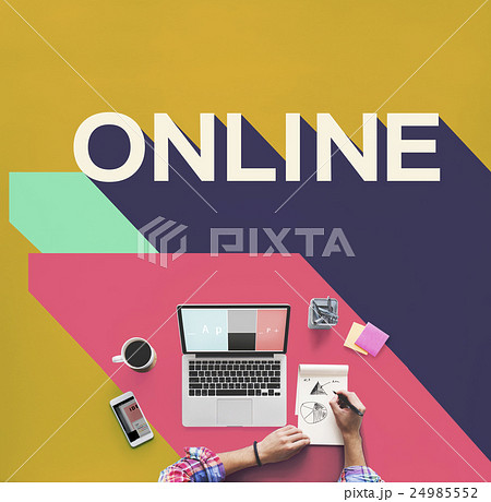 Online Media Network Social Website Connection Concept Online Media Network Social Website Connection Concept 24985552