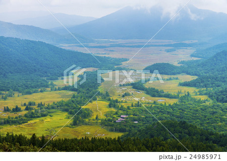 尾瀬ヶ原の大湿原の眺望 24985971