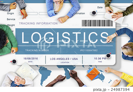 Logistics Delivery Cargo Freight Shipment Concept Logistics Delivery Cargo Freight Shipment Concept 24987394