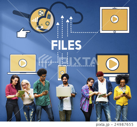 Files Data Information Devices Storage Concept 24987655