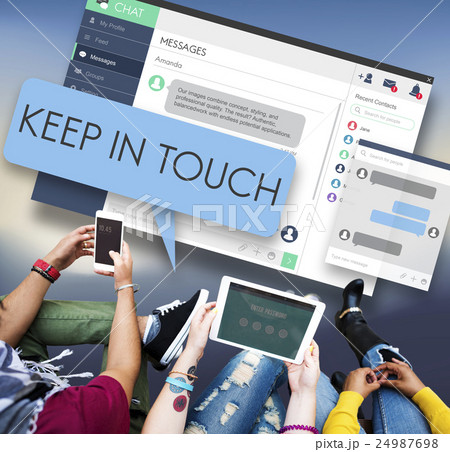 Keep in Touch Follow Communication Connect Concept Keep in Touch Follow Communication Connect Concept 24987698
