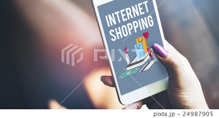 Shopping Online Shopaholics E-Commerce E-Shopping Concept Shopping Online Shopaholics E-Commerce E-Shopping Concept 24987905