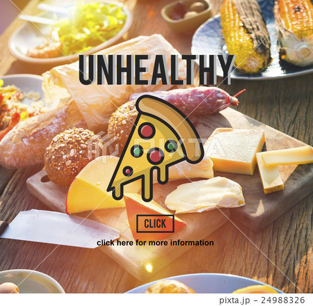 PIzza Slice Junkfood Obesity Calories Concept 24988326