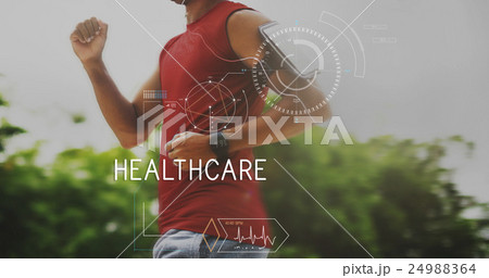 Health Fitness Healthcare Tracking Technology Concept 24988364