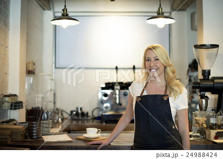 Barista Cafe Making Coffee Preparation Service Concept 24988424