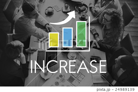 Business Development Growth Bar Chart Concept 24989139