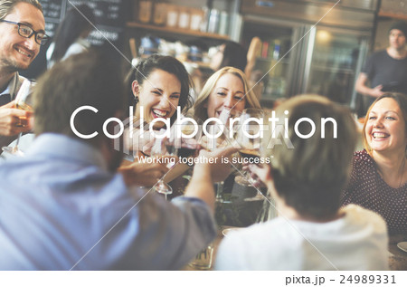 Collaboration Colleagues Cooperation Teamwork Concept Collaboration Colleagues Cooperation Teamwork Concept 24989331