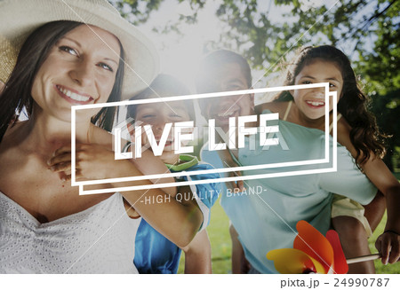 Live Life Lifestyle Enjoyment Happiness Concept Live Life Lifestyle Enjoyment Happiness Concept 24990787