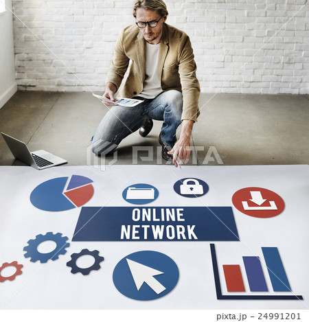 Online Network Connection Internet Concept 24991201