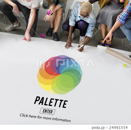 RGB Printing Palette Mixing Colour Concept 24991554
