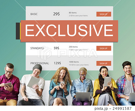 Exclusive Deal Discount E-commerce Shopping Concept 24991587
