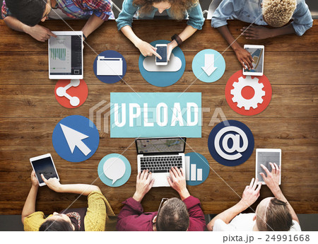 Upload Download Connection Network Online Concept 24991668