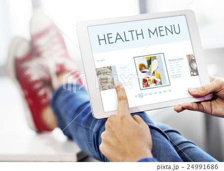 Healthy Foods Wellbeing Lifestyle Nutrition Concept 24991686