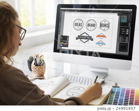 Art Design Drawing Badge Logo Concept Art Design Drawing Badge Logo Concept 24991937