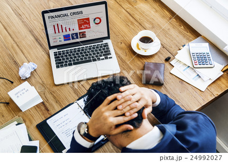 Financial Crisis Stress Work Headache Concept 24992027