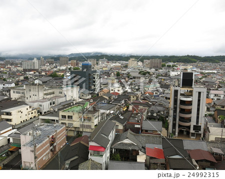 日田温泉から見た日田市中心部（日田駅・日田市役所方面） 24992315