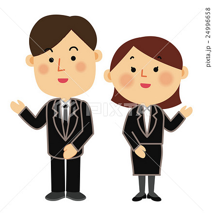 人物イラスト　冠婚葬祭　葬式 24996658