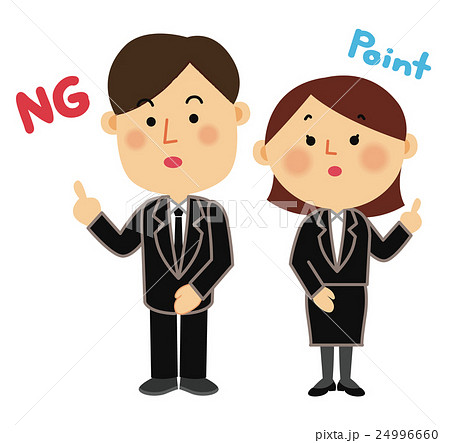 人物イラスト　冠婚葬祭　葬式 24996660