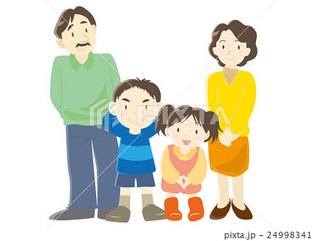 家族 親子b のイラスト素材