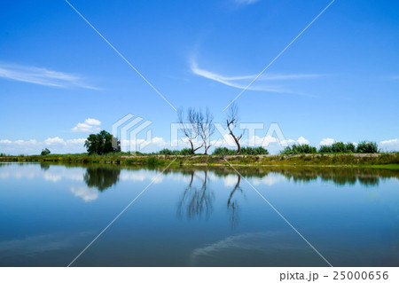 Sky reflected in water Sky reflected in water 25000656