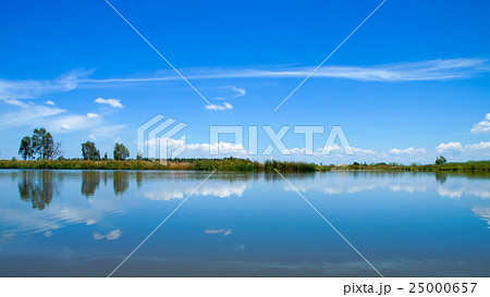 Sky reflected in water 25000657