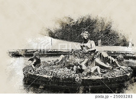 flora  fountain in Versailles Palace garden 25003283