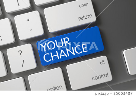Your Chance CloseUp of Keyboard. 3D. Your Chance CloseUp of Keyboard. 3D. 25003407