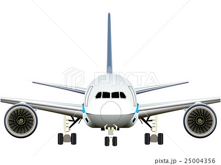 飛行機 正面アップのイラストのイラスト素材 25004356 Pixta