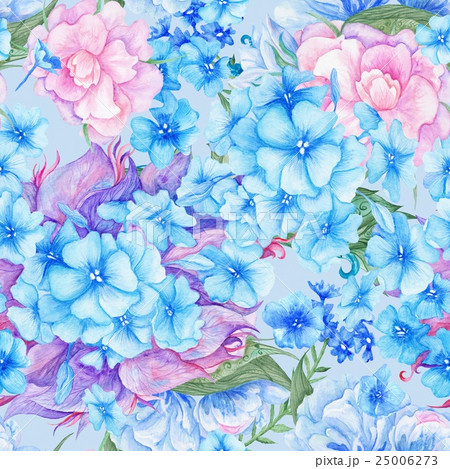 Shabby Chic Vintage Romantic Floral Pattern 25006273