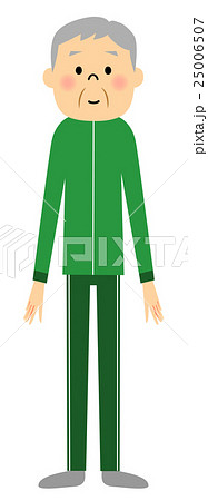 スポーツウェア姿のシニア 25006507