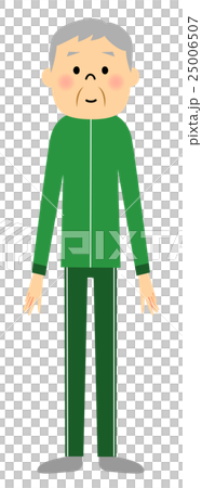 スポーツウェア姿のシニア 25006507