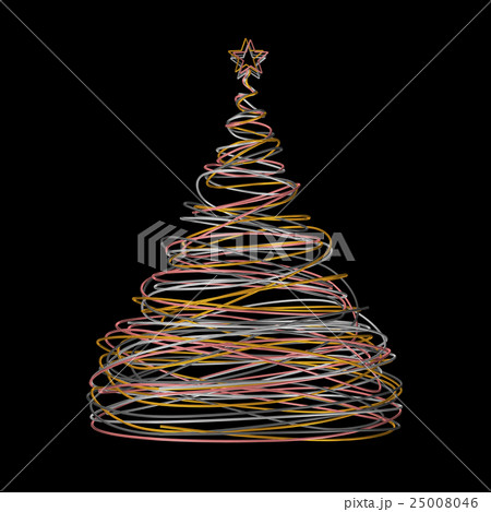 Christmas Tree Made Of Gold, White, Grey And Pink 25008046
