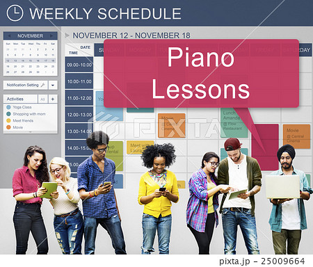 Weekly Schedule Reminder Activities Planner Concept 25009664