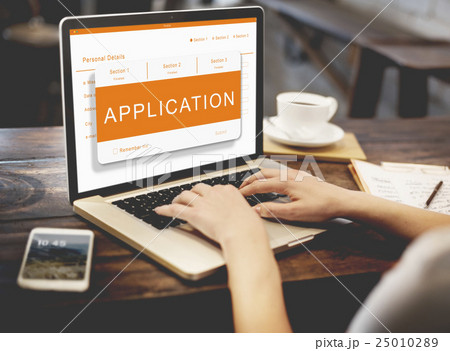 Online Application Registration Form Graphics Concept Online Application Registration Form Graphics Concept 25010289