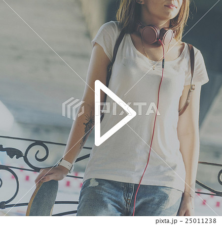 Play Button Icon Multimedia Start Beginning Playing Concept Play Button Icon Multimedia Start Beginning Playing Concept 25011238
